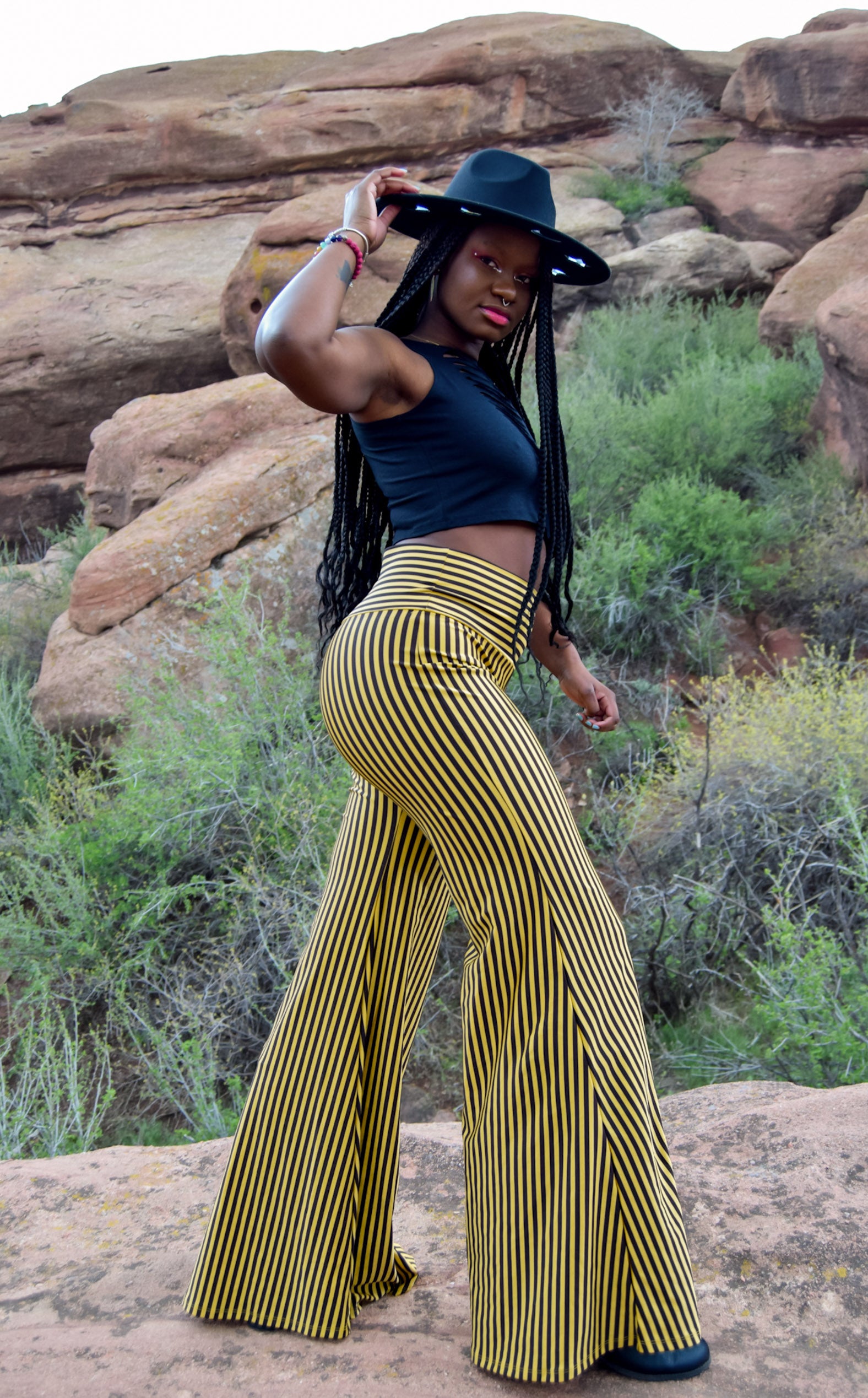 Stripe Big Bells | Festival Clothing | Warrior Within Designs