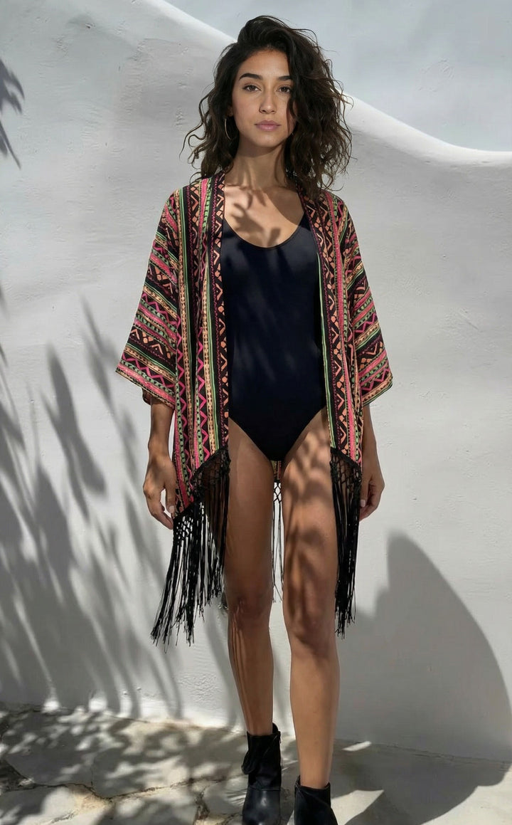 Blazen Coral Kimono