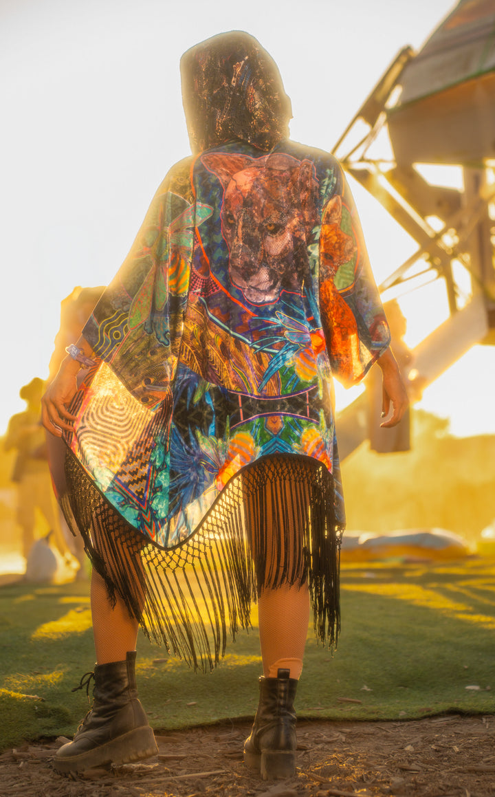 Android Jones Kimono - "Lyons Mural " in VELVET