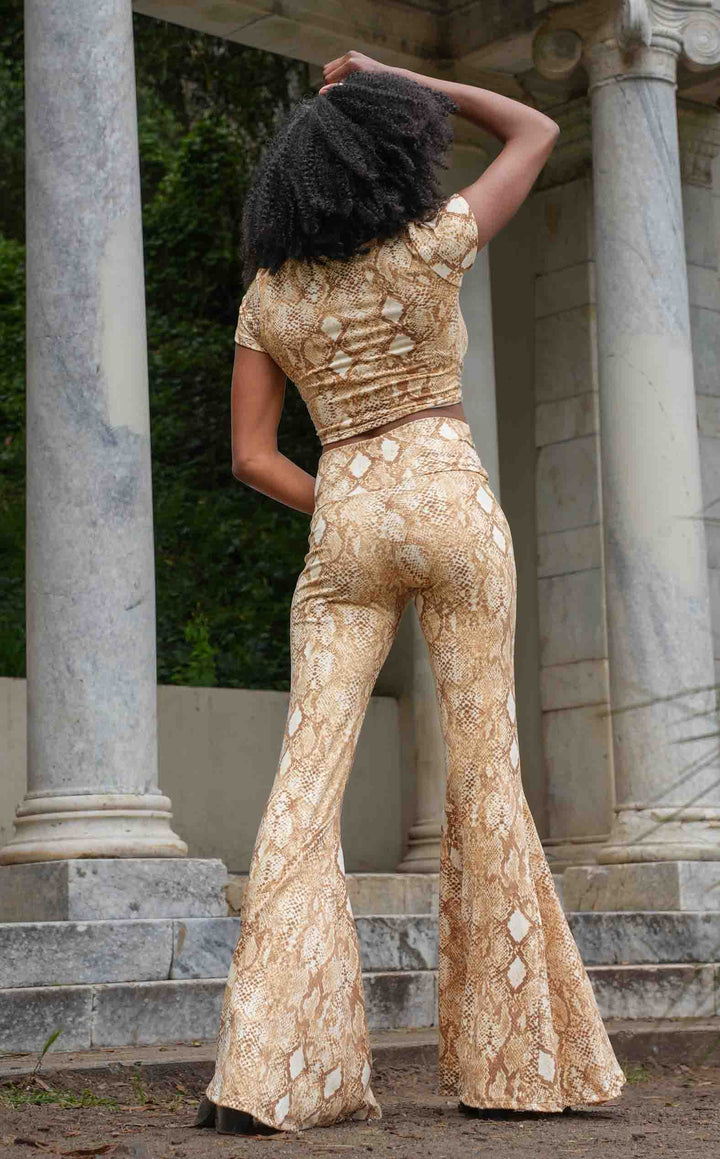 Caramel Snake Cinch Top