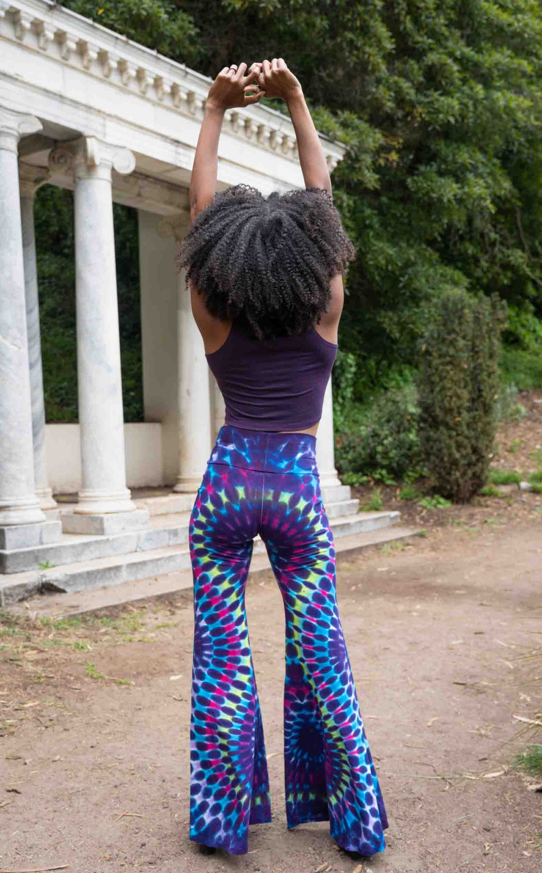 Tie Dye High Waist Big Bell Pants