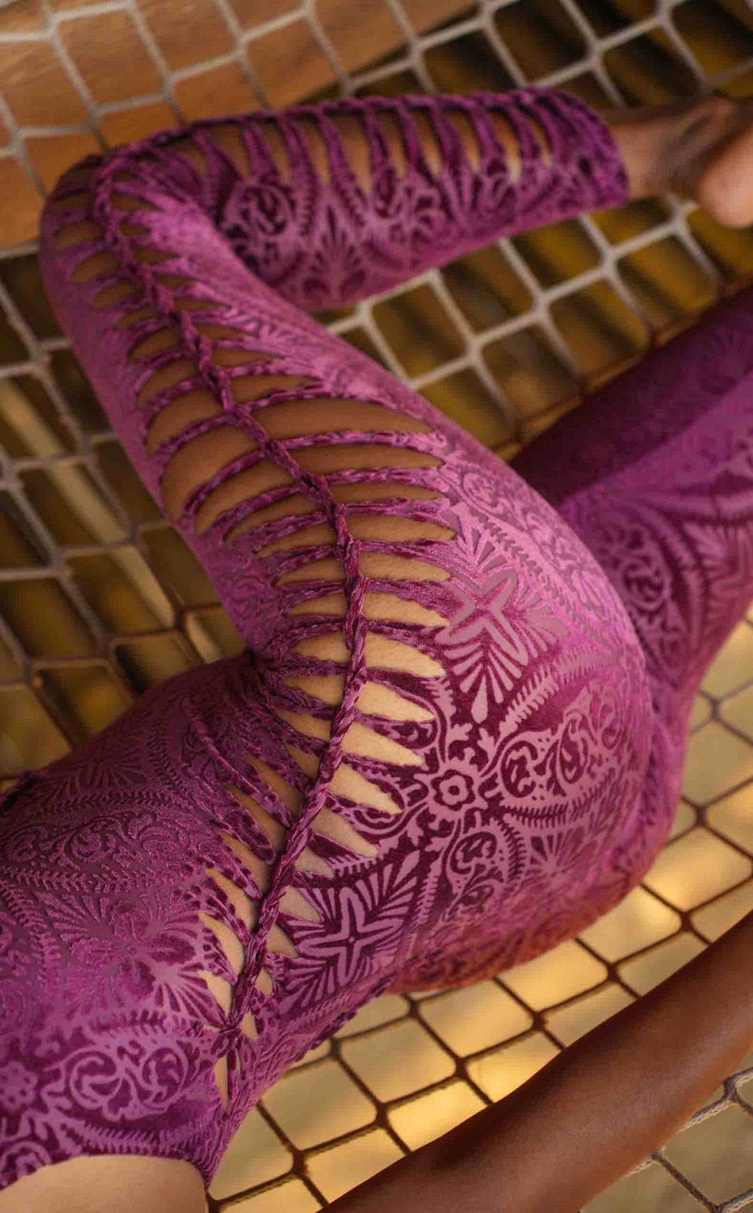 Rose Dust Burnout Panther Ladyhawke Onesie x Sniptease