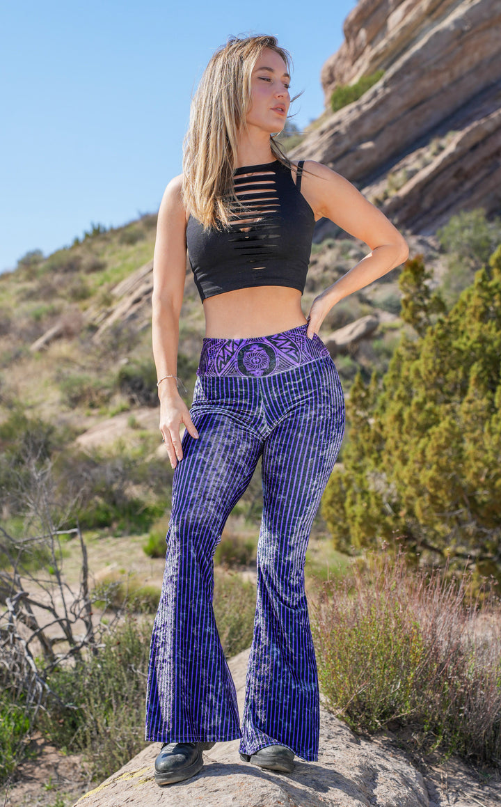 Grateful Dead Velvet Slim Bells - Royal Purple