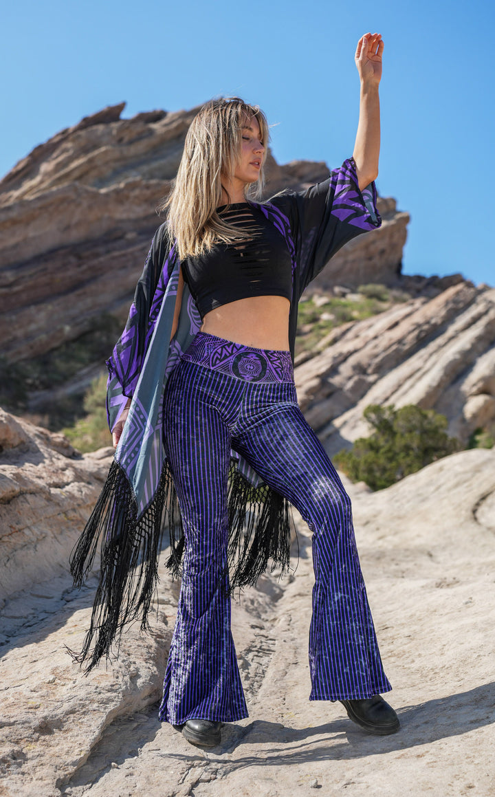 Grateful Dead Velvet Slim Bells - Royal Purple