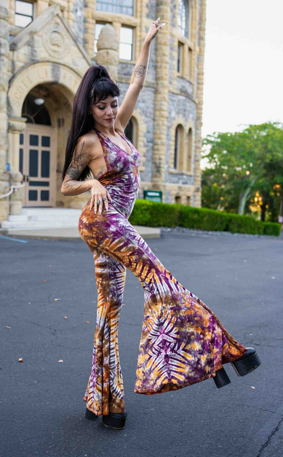Tie Dye Liberty Super Bell Onesie