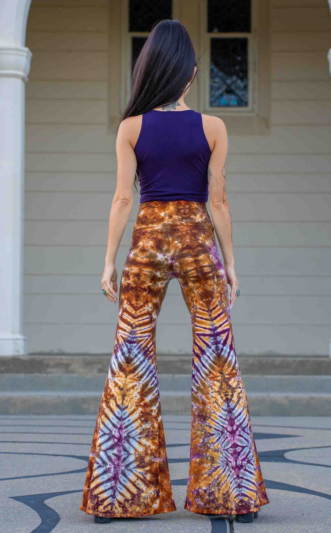 Tie Dye High Waist Big Bell Pants
