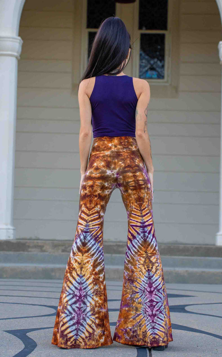 Tie Dye High Waist Big Bell Pants