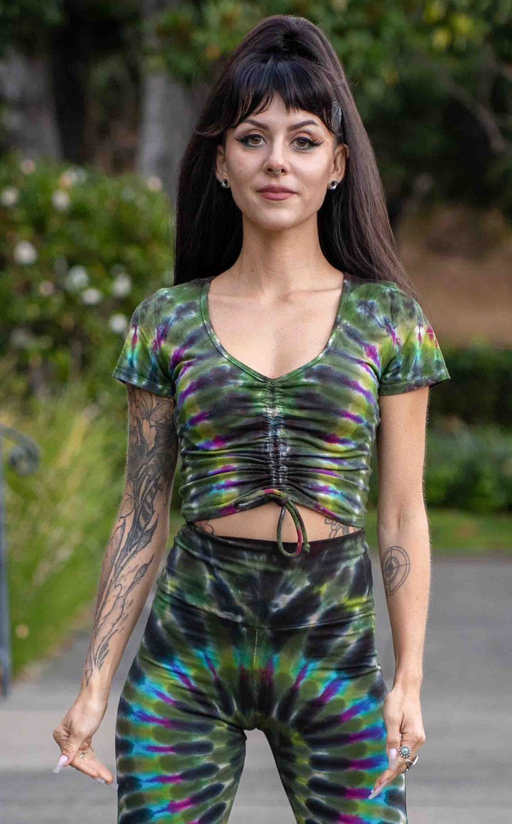 Tie Dye Front Cinch Top