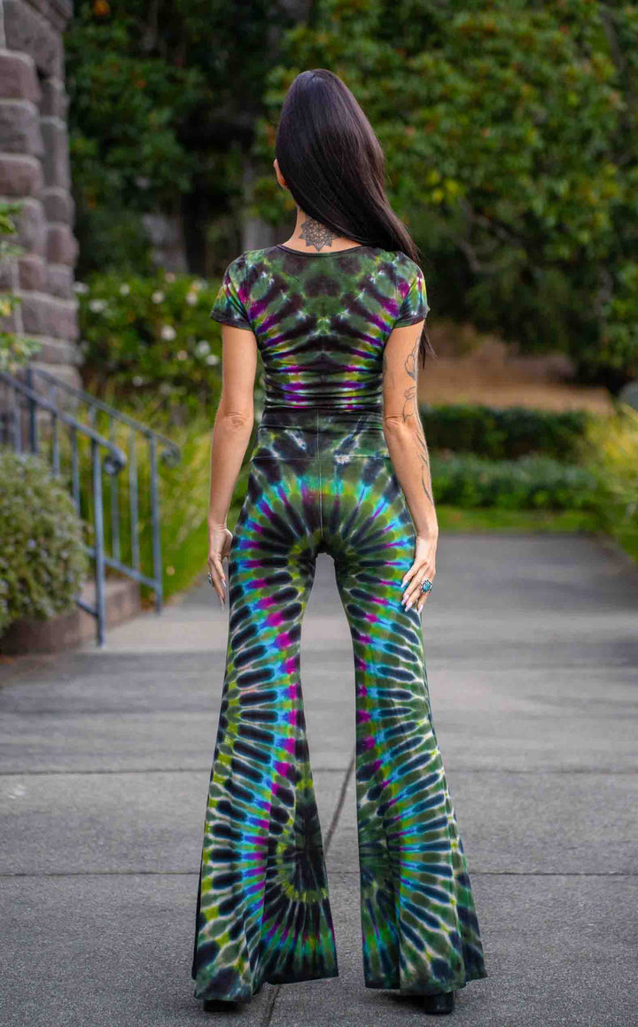 Tie Dye High Waist Big Bell Pants