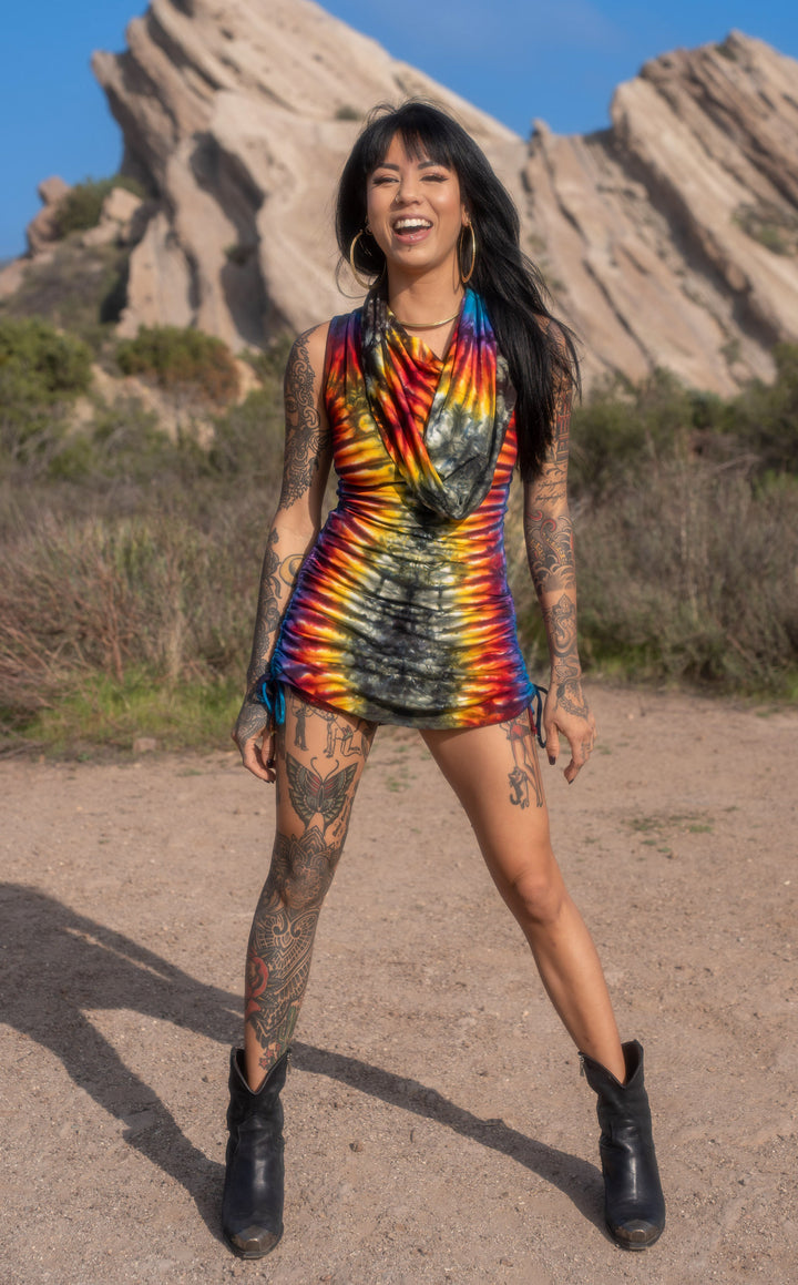Tie Dye Huntress Cinch Dress