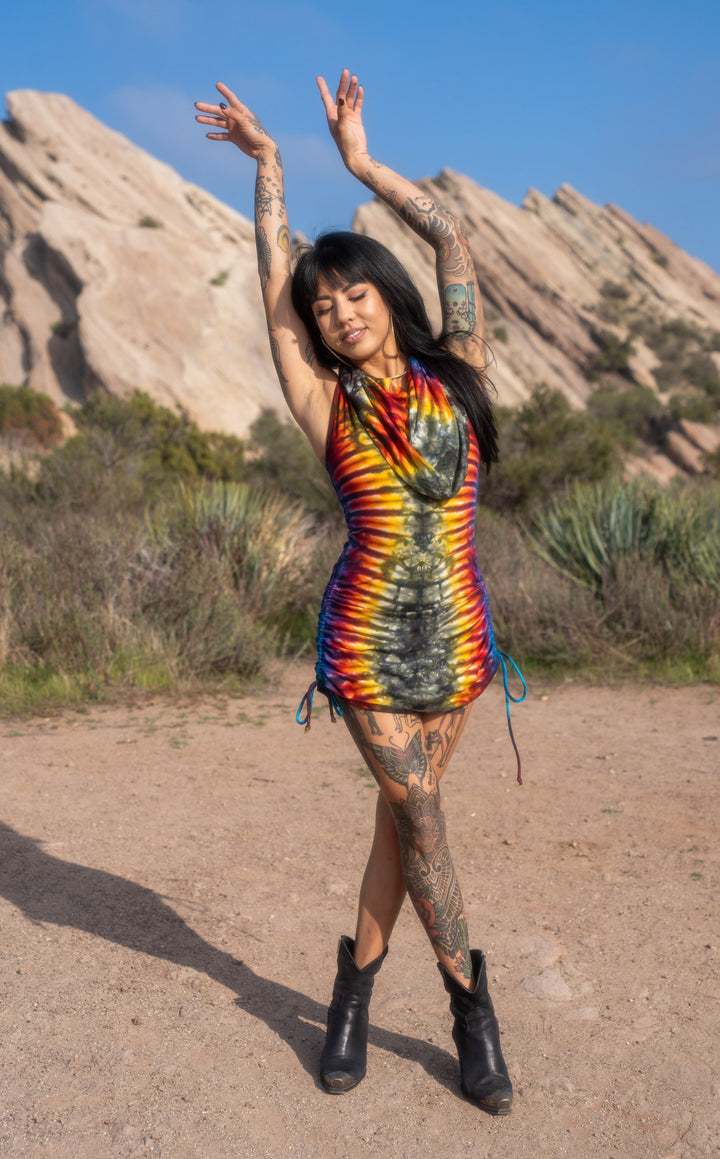 Tie Dye Huntress Cinch Dress