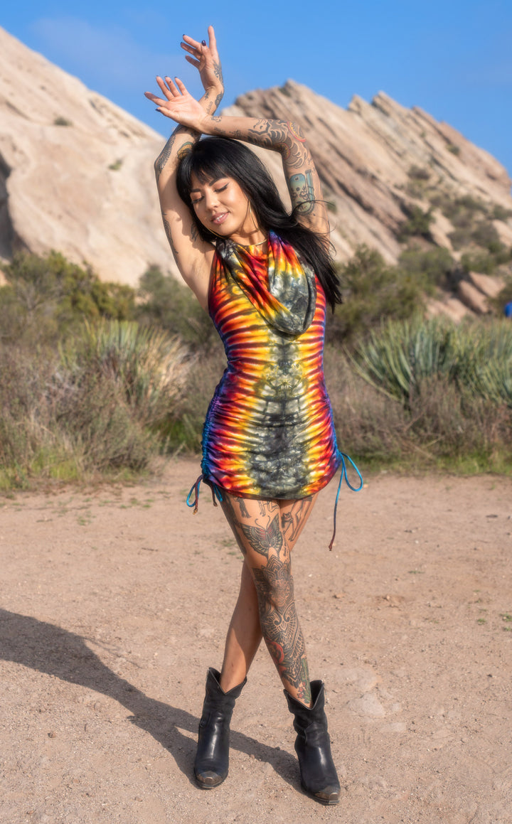 Tie Dye Huntress Cinch Dress