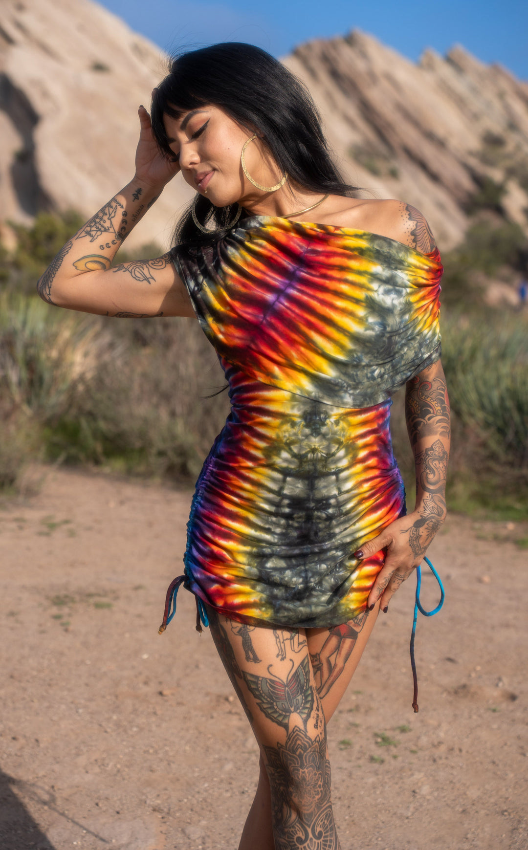 Tie Dye Huntress Cinch Dress