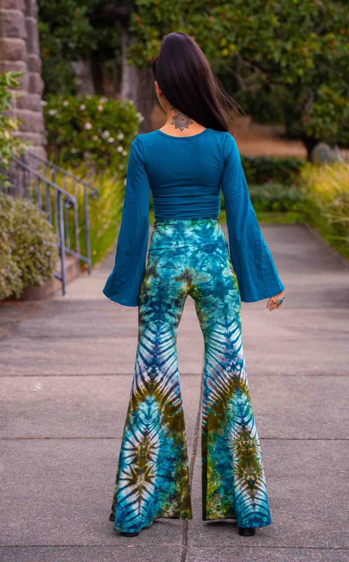 Tie Dye High Waist Big Bell Pants