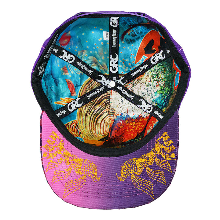 Android Jones Humming Dragon Purple Snapback Hat