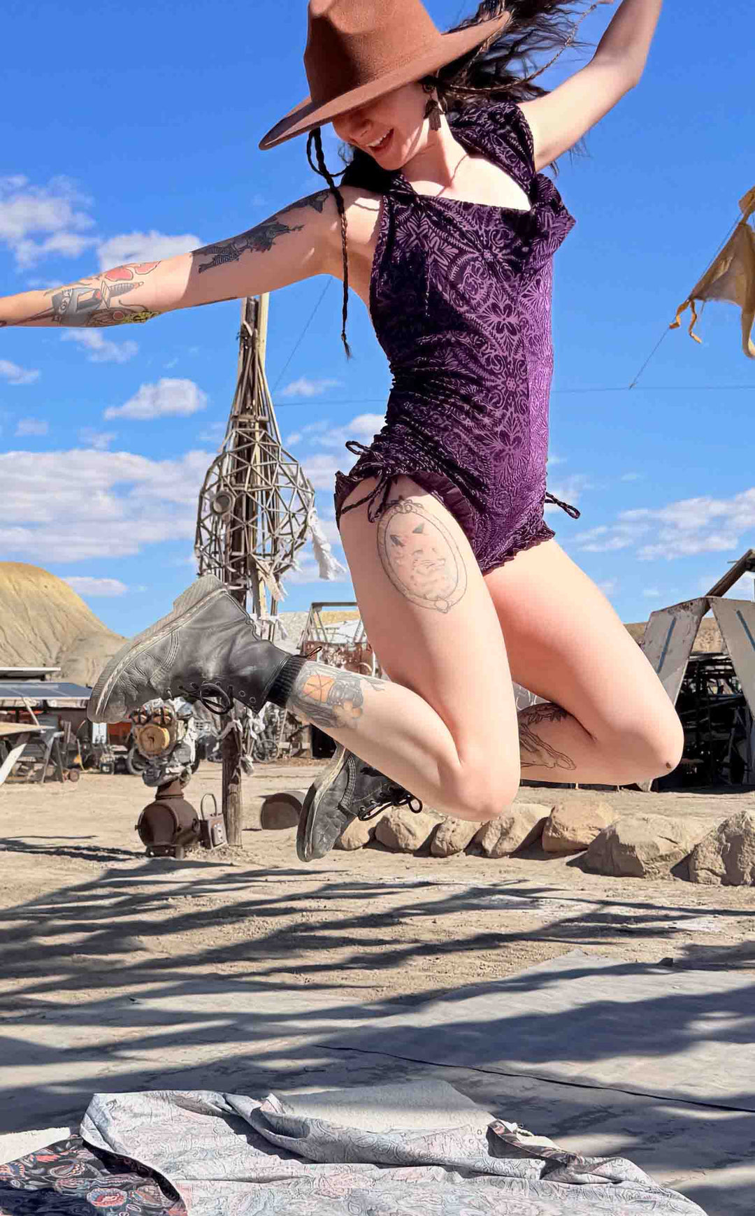 Purple Burnout Velvet Mystique Shortsie