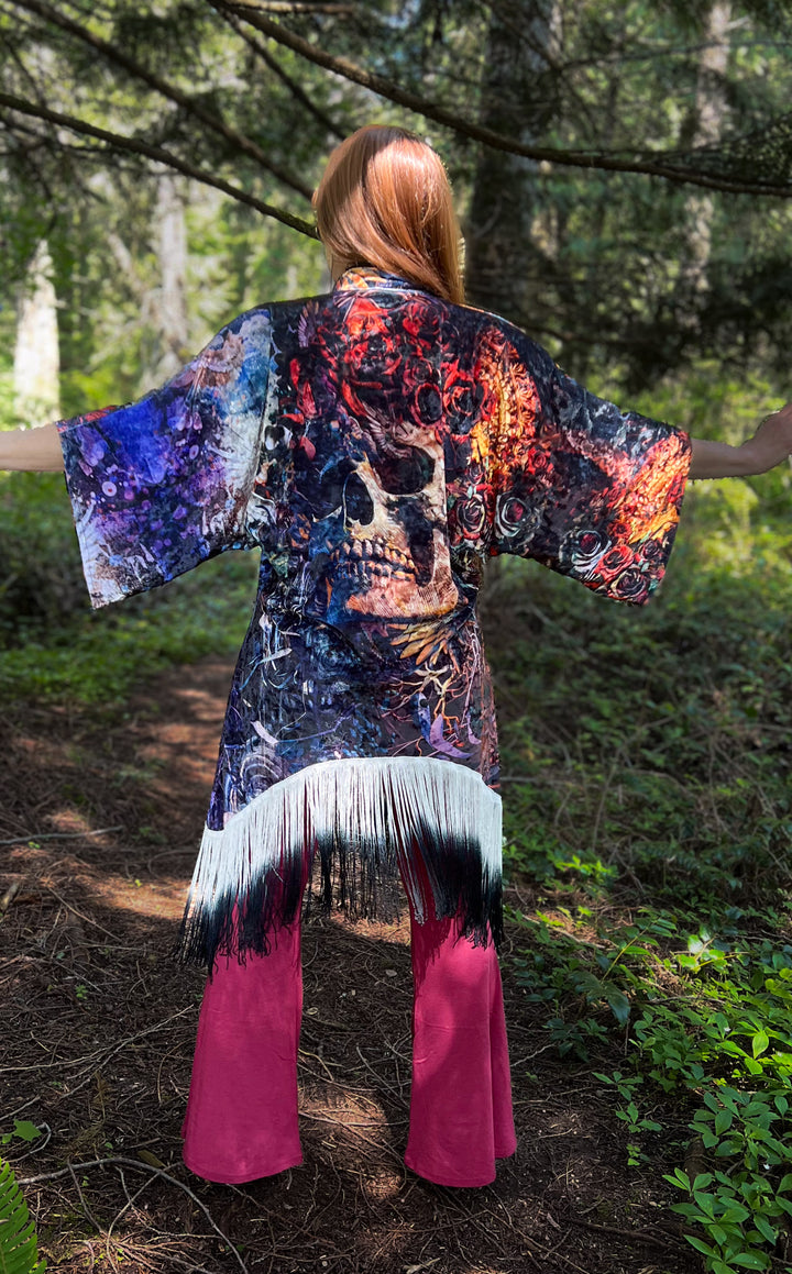 Android Jones Kimono - "Santa Clara" in VELVET - Fare Thee Well