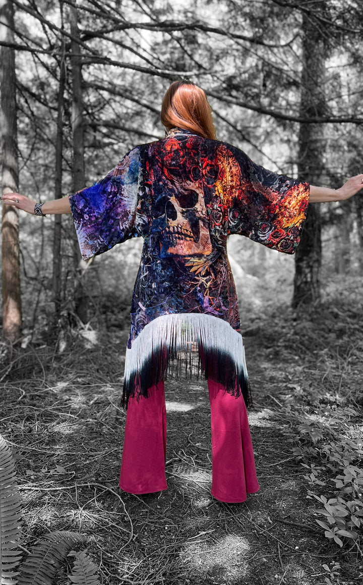 Android Jones Kimono - "Santa Clara" in VELVET - Fare Thee Well