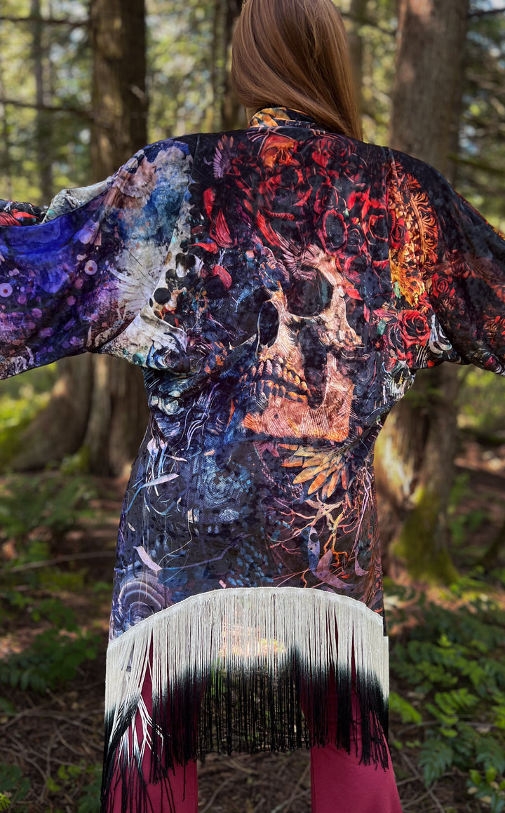 Android Jones Kimono - "Santa Clara" in VELVET - Fare Thee Well