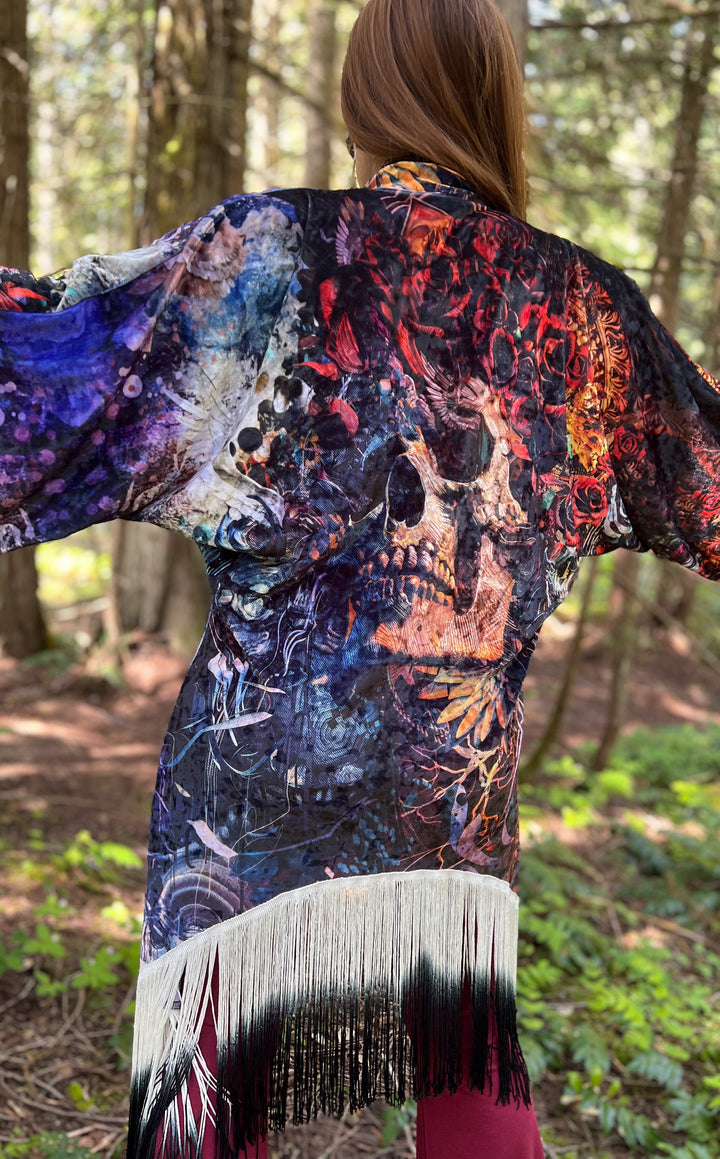 Android Jones Kimono - "Santa Clara" in VELVET - Fare Thee Well