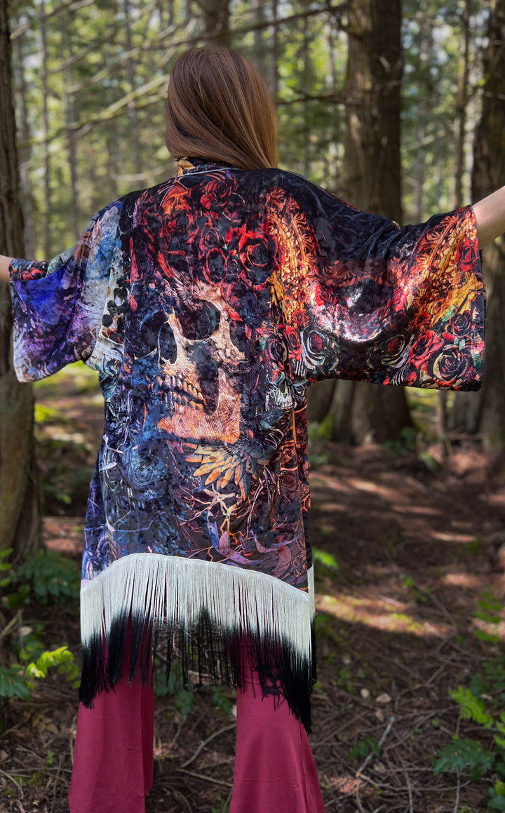 Android Jones Kimono - "Santa Clara" in VELVET - Fare Thee Well
