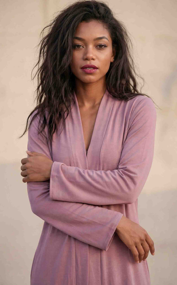 Lilac Bamboo Duster Kimono