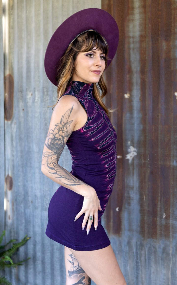 Purple Bones Tie Dye Dyna Dress