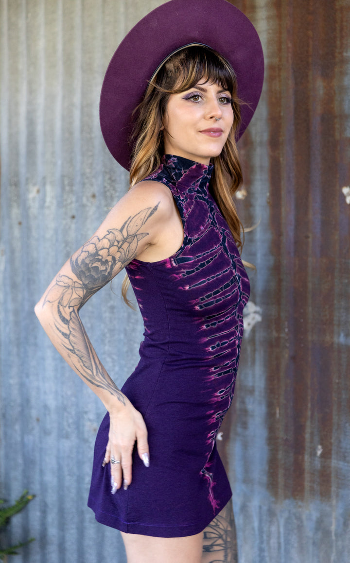 Purple Bones Tie Dye Dyna Dress
