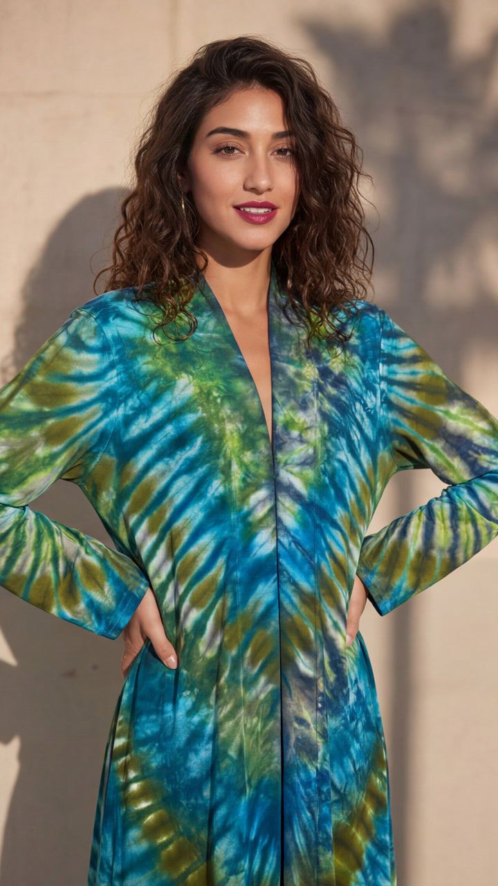 Tie Dye Duster Kimono