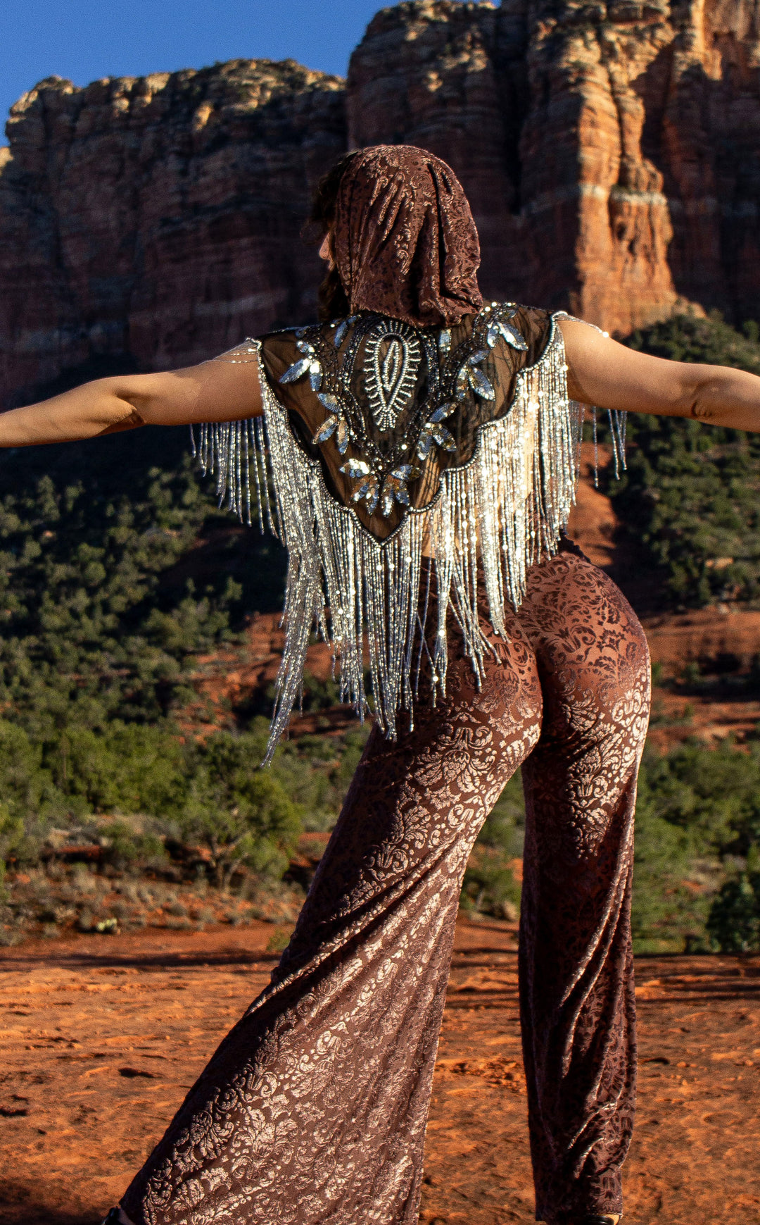 Cocoa Burnout Velvet Mystique Onesie