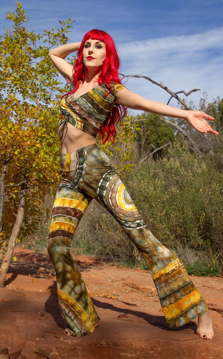 Tie Dye Front Cinch Top