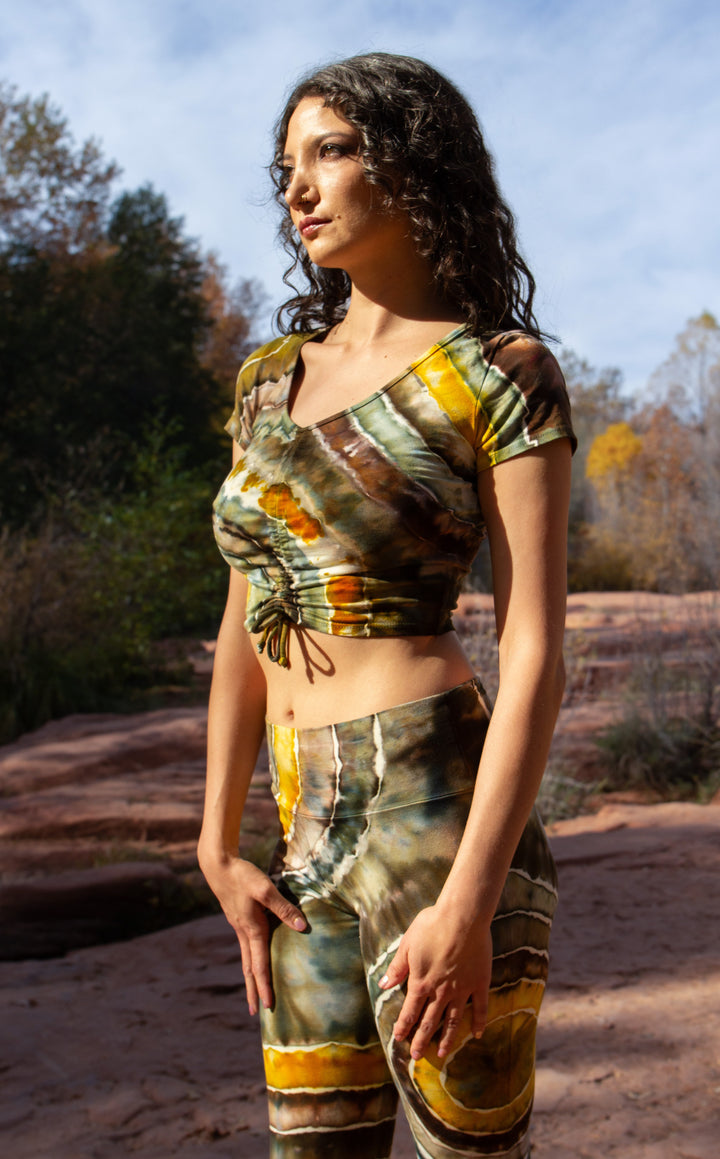 Tie Dye Front Cinch Top