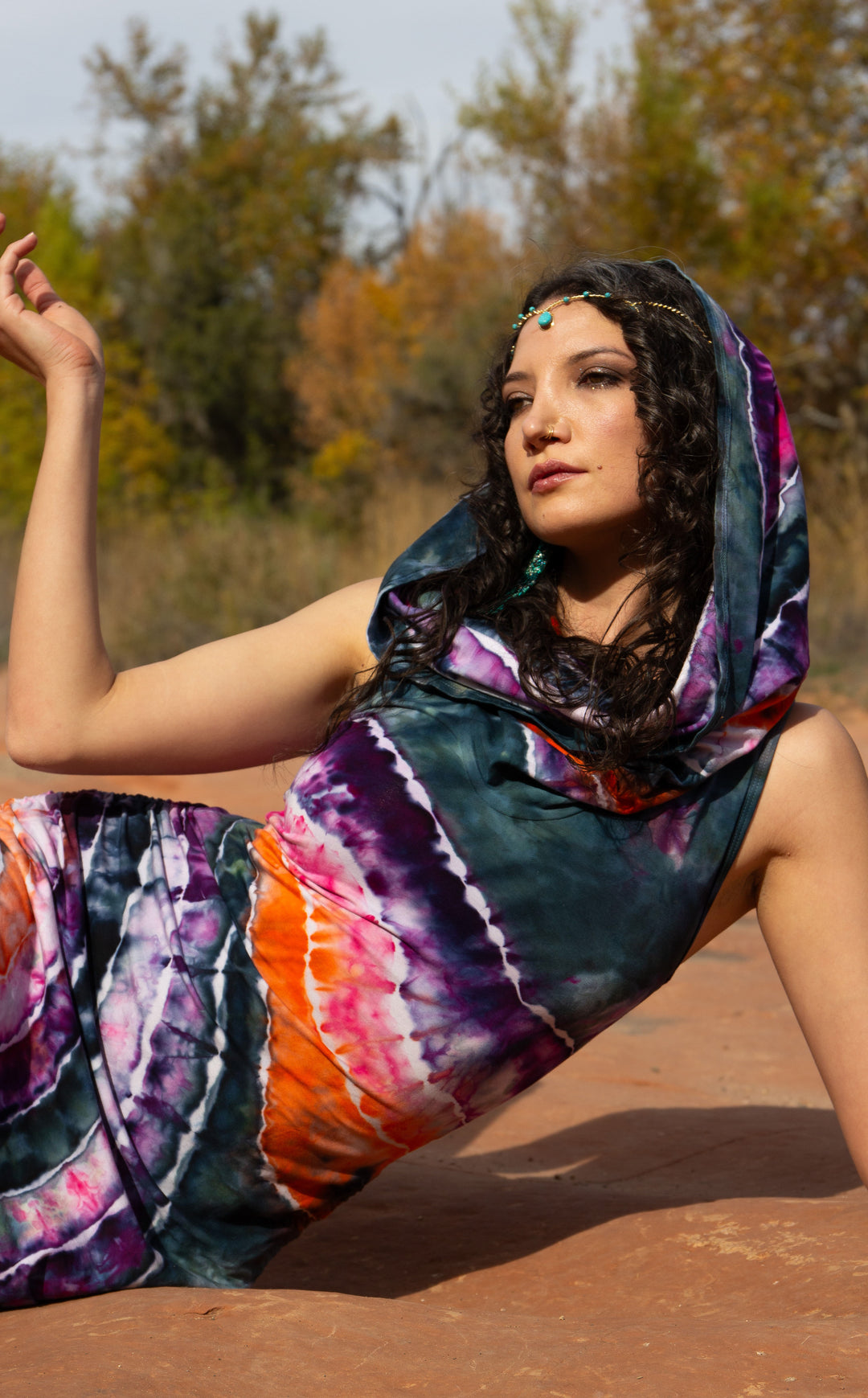 Tie Dye Huntress Cinch Dress - LImited Edition