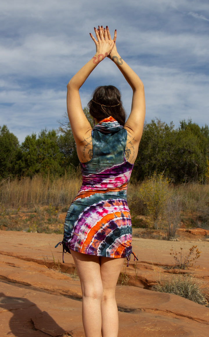 Tie Dye Huntress Cinch Dress - LImited Edition