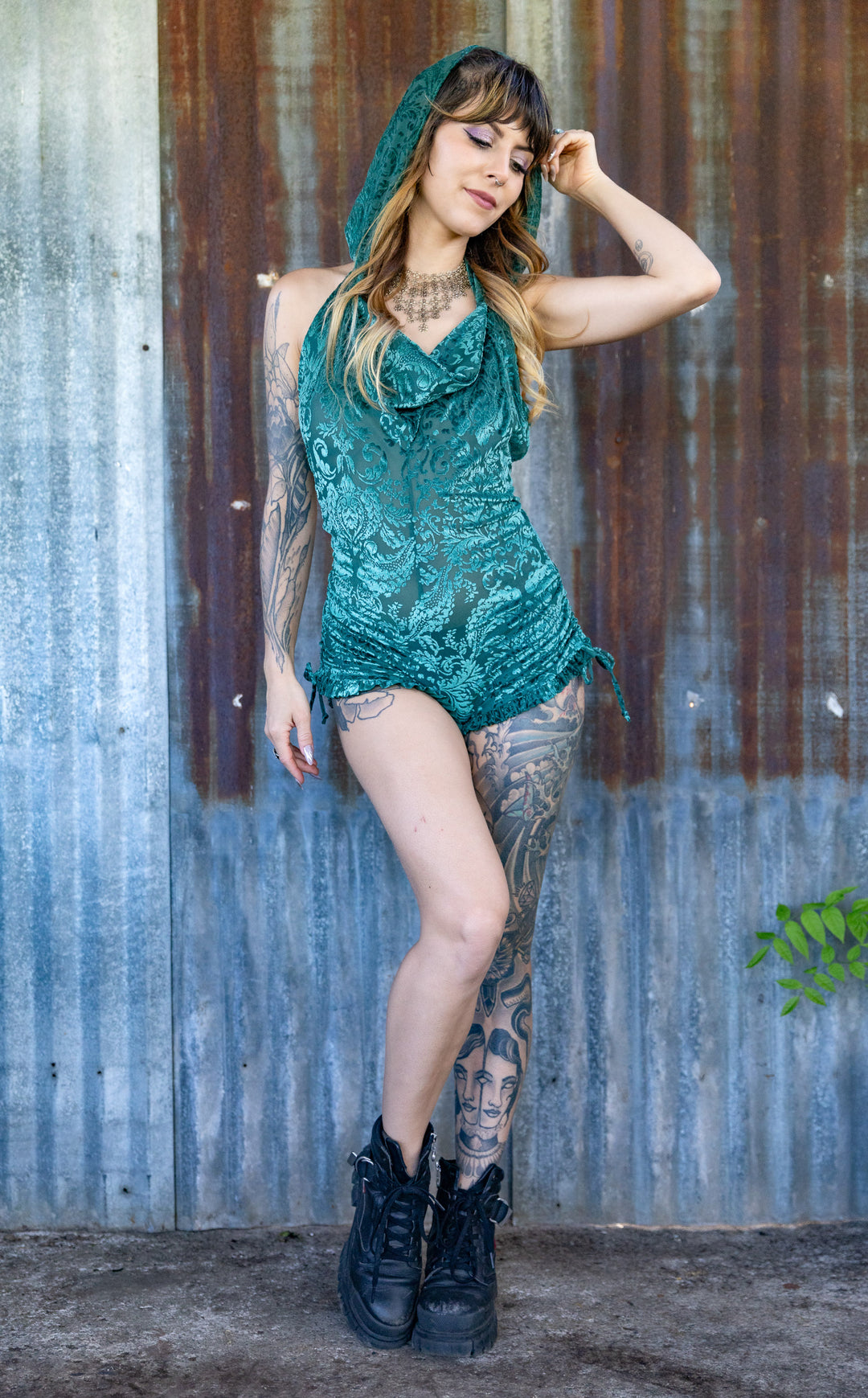 Hunter Burnout Velvet Mystique Shortsie