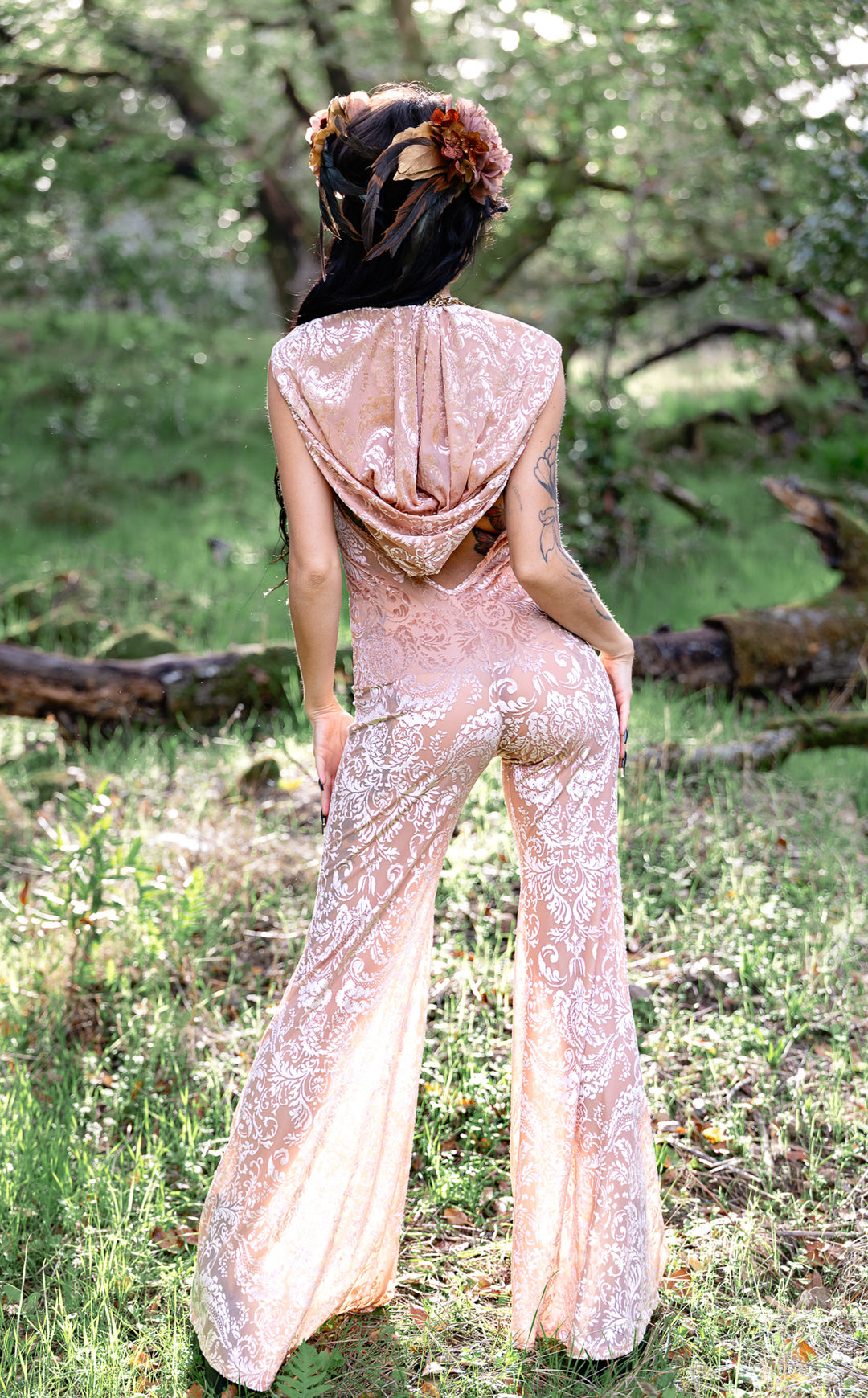 Bisque Burnout Velvet Mystique Onesie