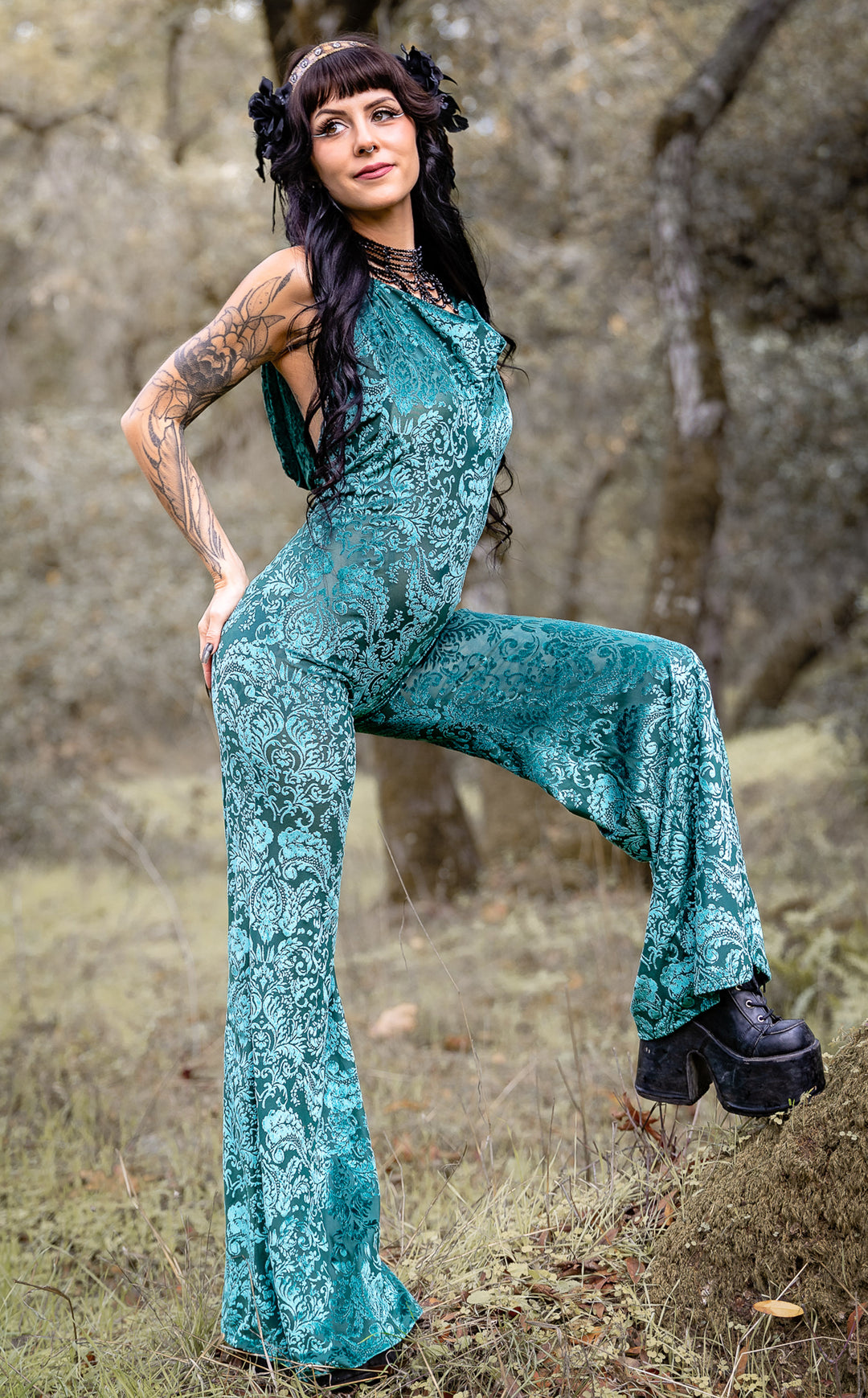 Hunter Burnout Velvet Mystique Onesie