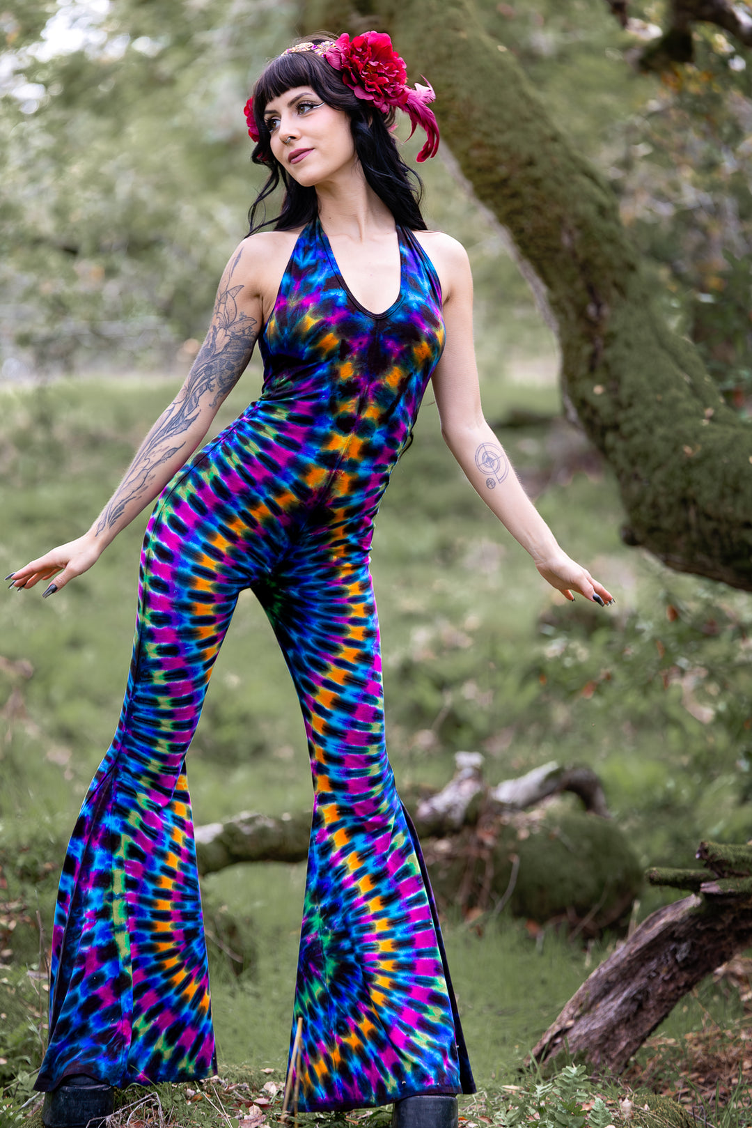 Tie Dye Liberty Super Bell Onesie