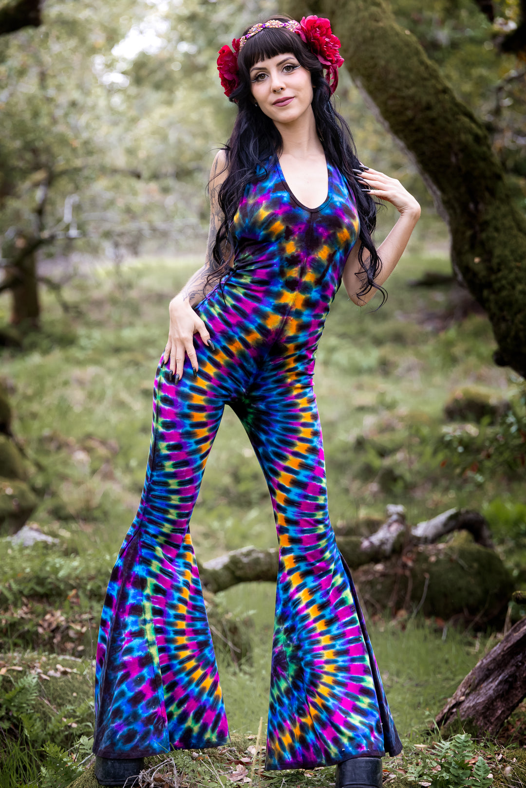 Tie Dye Liberty Super Bell Onesie