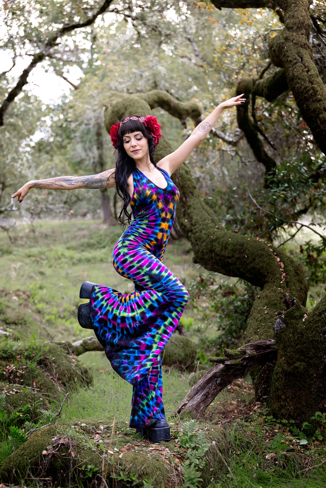 Tie Dye Liberty Super Bell Onesie