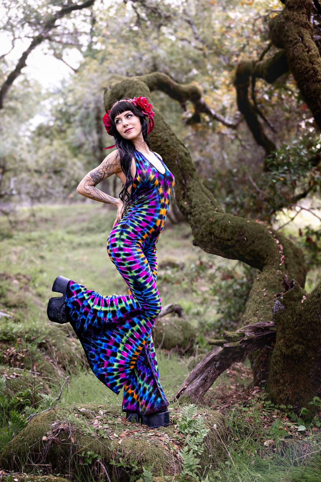 Tie Dye Liberty Super Bell Onesie