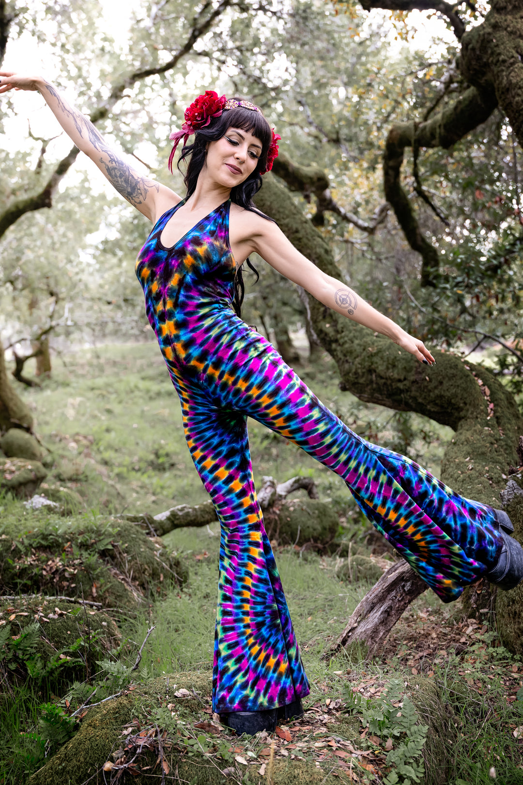 Tie Dye Liberty Super Bell Onesie