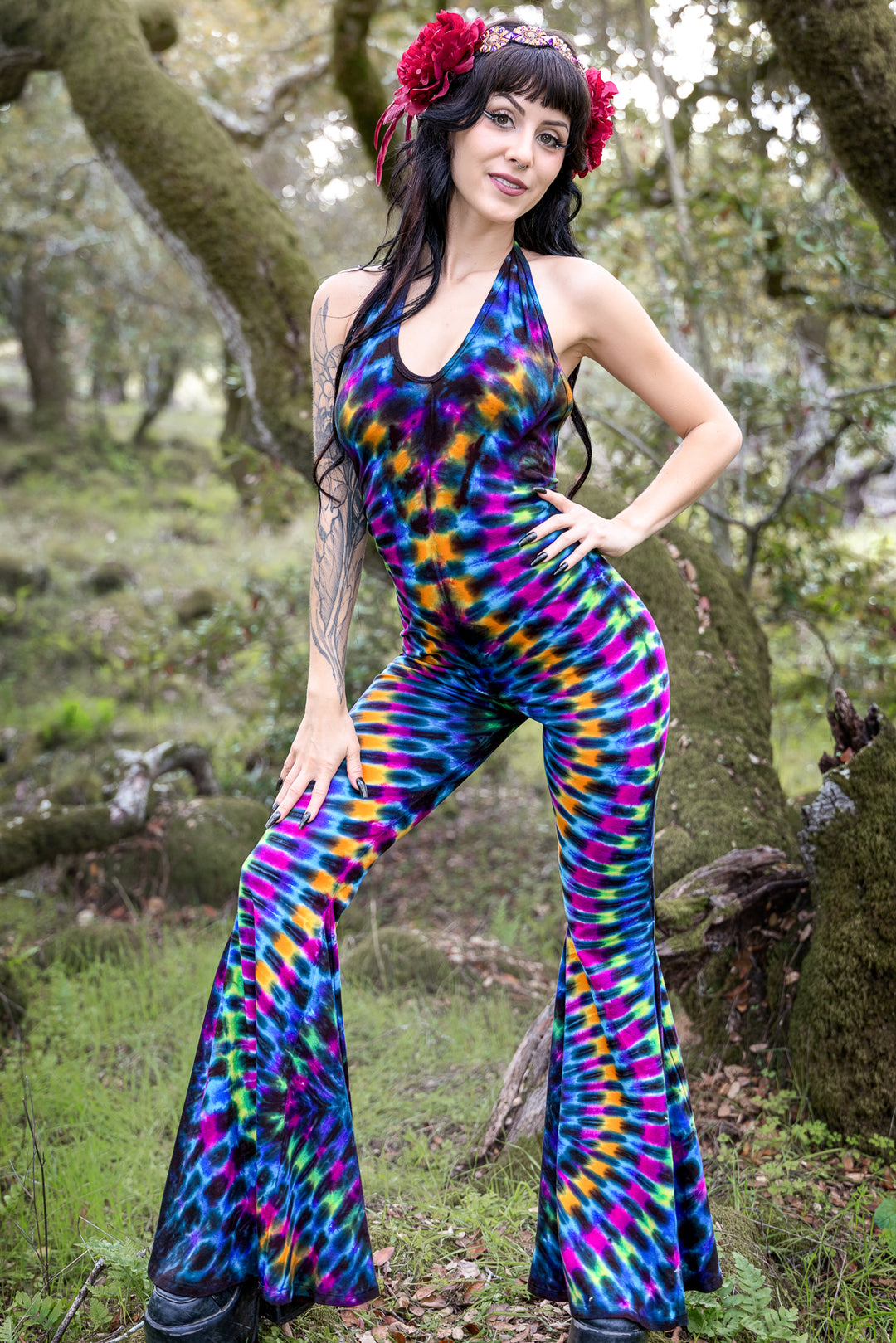 Tie Dye Liberty Super Bell Onesie