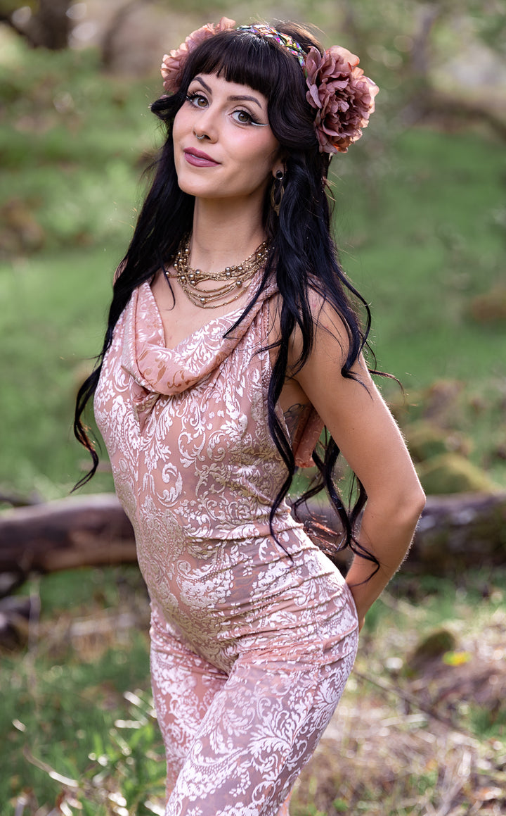 Bisque Burnout Velvet Mystique Onesie