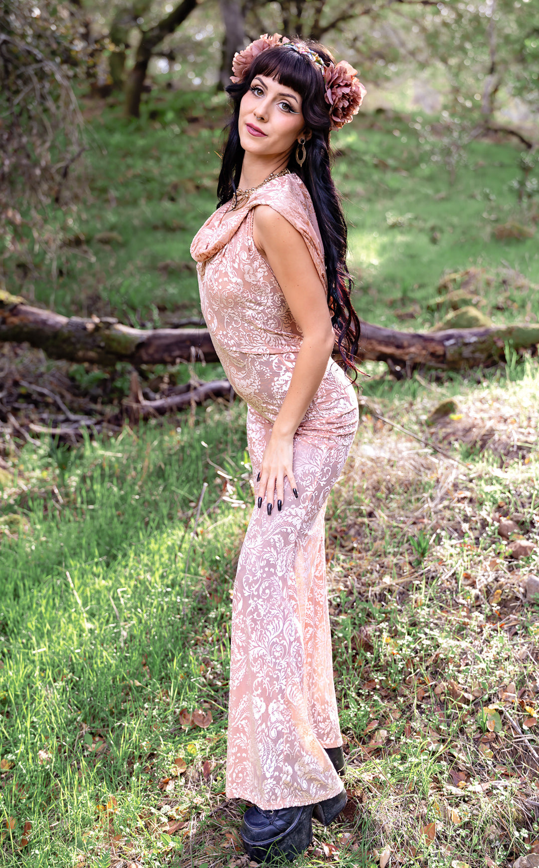 Bisque Burnout Velvet Mystique Onesie