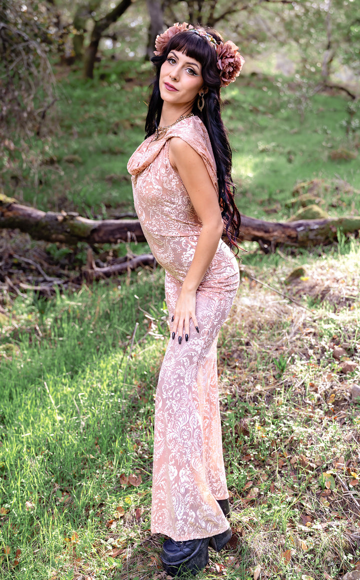 Bisque Burnout Velvet Mystique Onesie