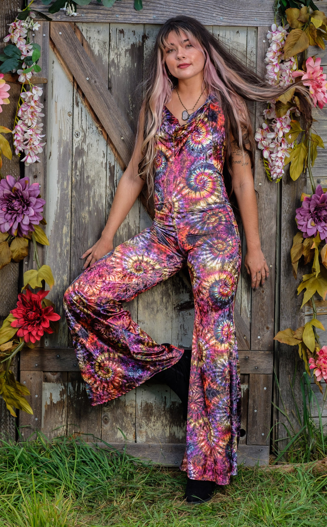 Maple Swirl Velvet Mystique Onesie