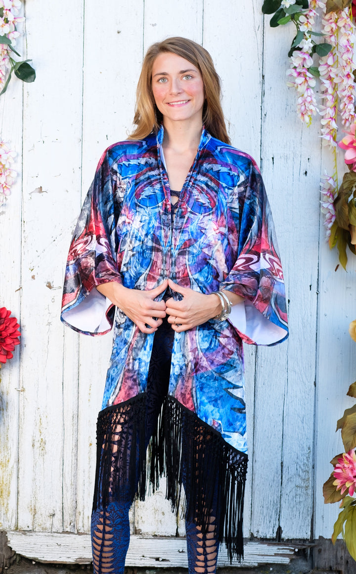 Stealie Singer Velvet Grateful Dead Kimono x Johnathan Singer