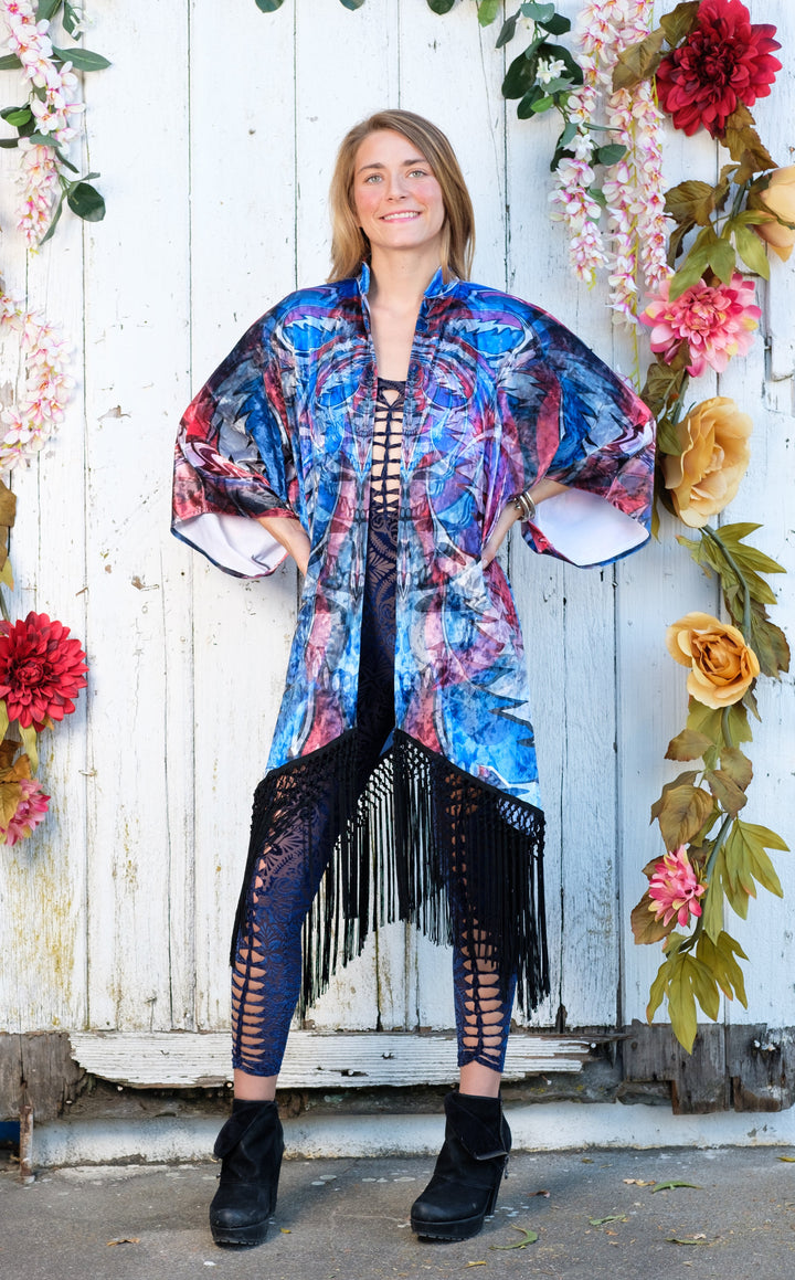 Stealie Singer Velvet Grateful Dead Kimono x Johnathan Singer