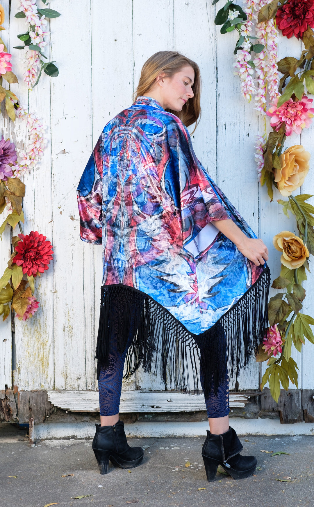Stealie Singer Velvet Grateful Dead Kimono x Johnathan Singer